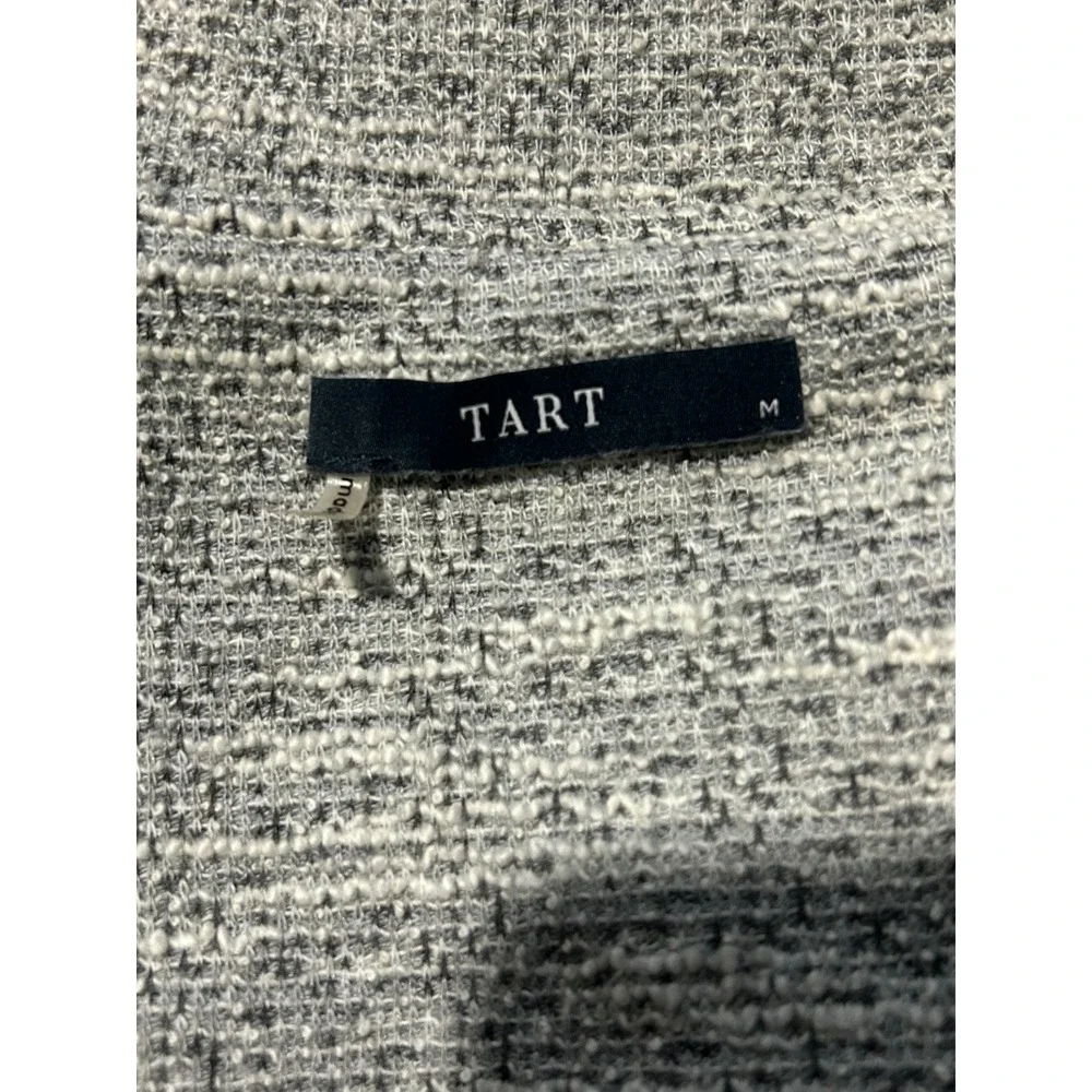 Tart Womens Grey Marled Sleeveless Open Front Shawl‎ Collar Vest M Minimalist